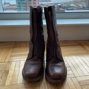 KENNETH COLE: brown leather boots